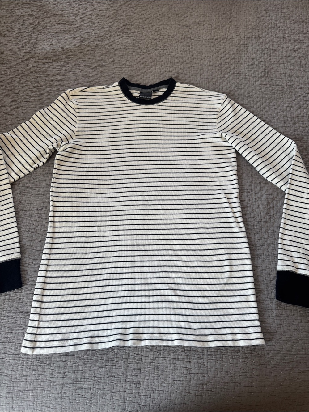Anchor Blue Striped Long Sleeve T Shirt